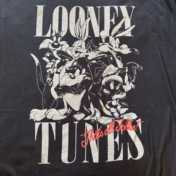 NWOT (XL) Old Navy Looney Tunes Graphic T-Shirt - Classic Black Tee - Picture 3 of 4